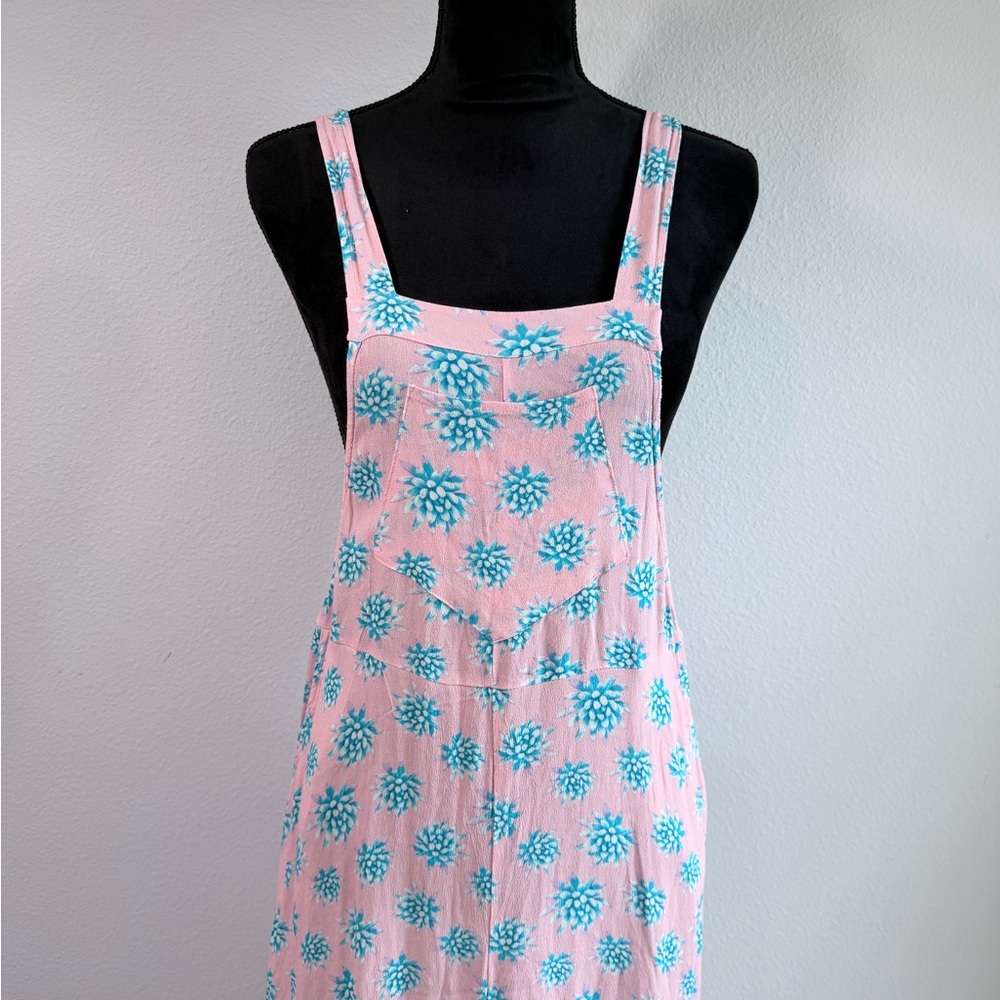 Tori Praver Swimwear Pink Floral Maxi Cover Up Dress Size 3 Boho Beach - Picture 3 of 10
